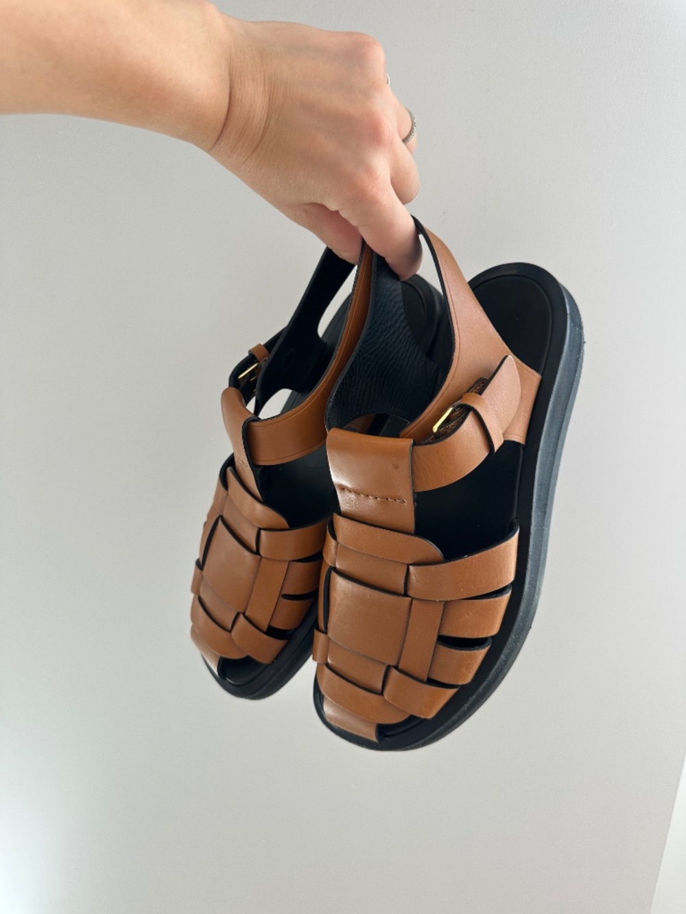 The Row Gaia 2 fisherman sandals brown and black IT 37.5 - Picture 3 of 11